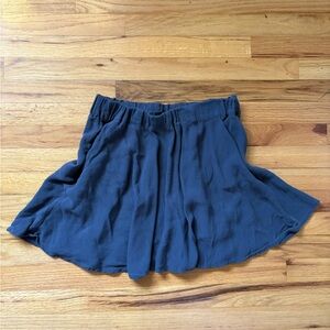 American Vintage Blue Mini Skirt Flowy A-line Design